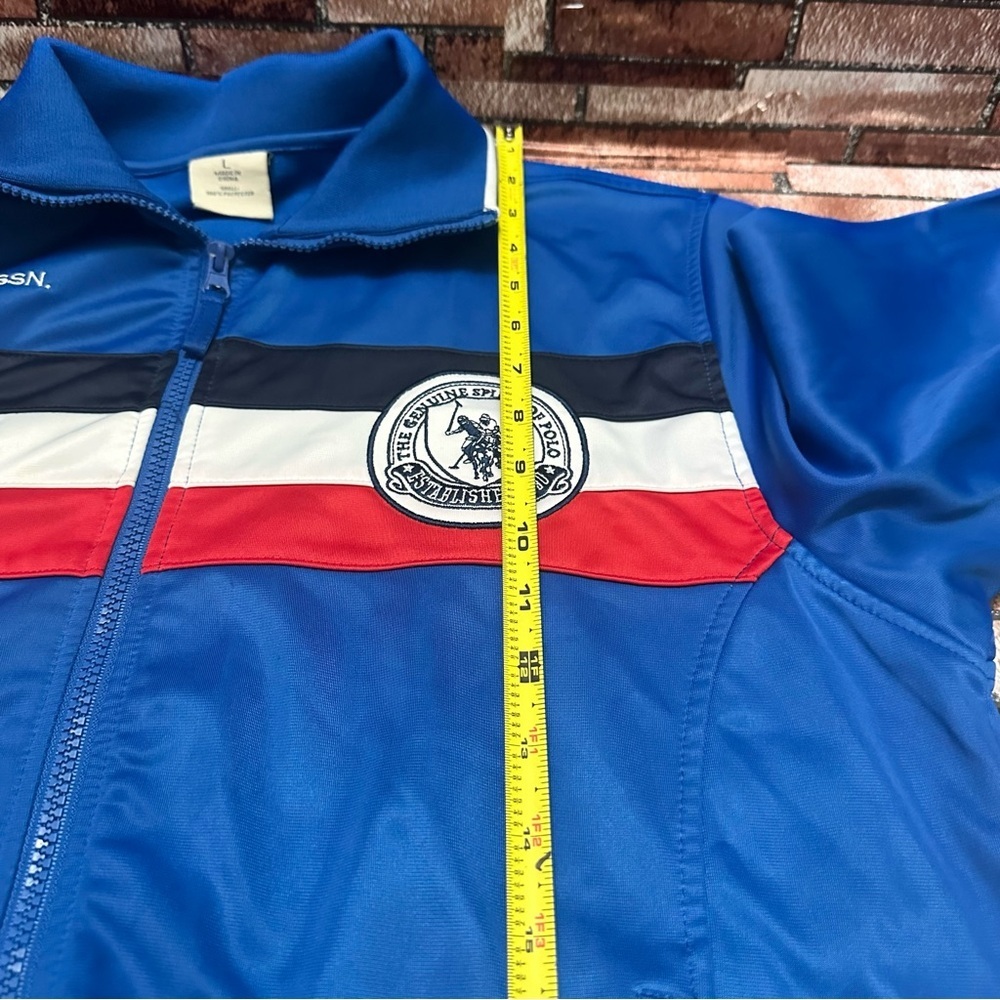 U.S. Polo Assn. Blue Track Jacket size L - Picture 9 of 10